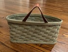Longaberger Large Scallop Basket And Protector
