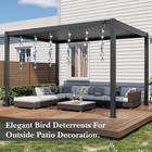 3 Pack 3d Reflective Bird Repellent Spinners  9 Disc Set For Patio   Garden