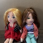 Ty Girlz Lot Of 2 Plush Toy Dolls Pink Blonde Brunette Used-read