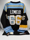 Mario Lemieux Ccm Vintage Pittsburgh Penguins Signed Jersey Nhl Hof Pc C G2u