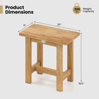 20    Teak Shower Bench Waterproof Shower Stool For Shaving Legs Indoor   Outdoor