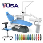 Dental Unit Chair Dc Motor Computer Controlled Pu Leather Doctor Stool A1  p1 