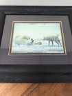 Mark J Thomas Signed Photo Number 599 Polar Bear And Sled Dog Framed