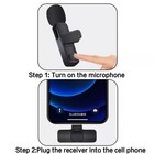 Mini Mic Lavalier Microphone Wireless Audio Video Recording For Iphone Ios