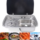 Lpg 2 Burner Boat Caravan Rv Camper Gas Stove Hob With Sink Combo Cooktop Ss304