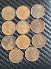 Old Canada Coin Lot - Small Cents - 11 Nice Coins- Copper Penny  Canadian 1c 