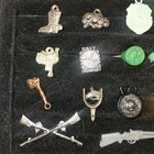 Vtg 1950s Davy Crockett Cracker Jack   Gumball Prize Lot Charms Pins Rings 