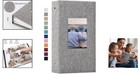 Elegant 4x6 Photo Album With Linen Cover And Window     300 Pocket Capacity