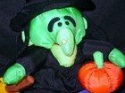 International Silver Co  - 25  Halloween Witch Plush   Stuffy - Vintage Holiday
