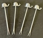 Tuileries Silverplated Snail Cocktail Pick Set Of 4 By Ercuis