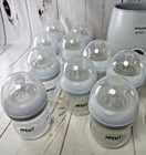 Avent Baby Bottle Lot 21 Natural Response 4oz   Warmer Newborn Starter Set 