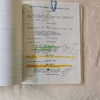 Signed Original Ray Bradbury Script With Hand Written Notes