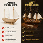 Diy Wooden Sailing Ship Model Kit   1 100 Scale Tall Ship Display