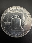 1963-d Franklin Half Dollar - 90  Silver - Au - Denver Mint Us Coin
