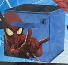 Marvel Spiderman Durable Collapsable Storage Cube W handles Blue 10   x10   x10   