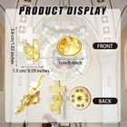 50 Pcs 50 100 200 Pcs Cross Pins Bulk Cross Lapel Pin Gold Praying Hands Gold   