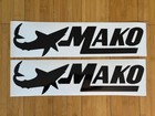 Mako Marine Boat Replacement Stickers Decals  set 2  Sea Fishing Black 12 -48 