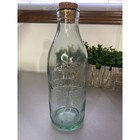 Vintage Glass Milk Bottle Absolutely Pure Milk Embossed Horse Cork Made Italy