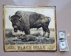 Wyoming South Dakota Embossed Tin Sign Bob Coronato Art Buffalo Black Hills West