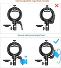 Godox S2 Speedlite Bracket Bowens Mount For V1pro Ad200pro Ad400pro Flash Holder