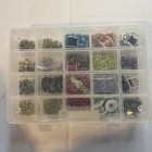 Huge Lot Brads   Eyelets Scrapbooking Embellishments With Case