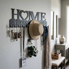 Sweet Home Decor Metal Wall Key Holder Wall Mounted Key Organizer For Entryway