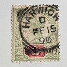 Great Britain Stamp Sc 113   113a  2p Grn   Shade   F vf Used  Cv 253 00  c617  