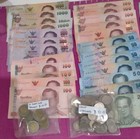 Thai Baht 7800 Worth On Their Face Value  Plus Free Coins 205baht legal Tender 