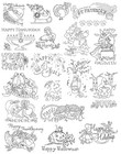 Holiday Iron On Transfer Designs For Fabric Embroidery Craft Projects