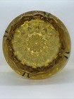 Vintage Anchor Hocking Starburst Amber Glass Ash Tray 6 