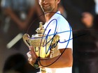 Novak Djokovic Tennis  Hand Signed  Autographed 8x10 Color Photo  Beautiful   
