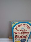 Vintage Pbr Pabst Blue Ribbon Beer Wooden Sign Smiling Face Is Always Welcome