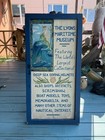 Vintage Diving Helmets Lyons Maritime Museum Advertising Hand Painted Wood Sign