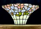 Tiffany Style Stained Glass Torchiere Floor ceiling Lamp Shade Floral 12 