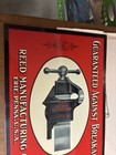 Reed Vice Sign Original Tin Antique Anvils Industrial Erie Pa