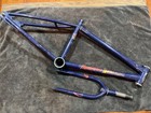 1985 Schwinn Pedator 1 4 Flash Blue Frame And Fork Vintage Old School 20    Bmx