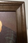 Framed    grace    Print Of Elderly Man Praying With Bible And Bread