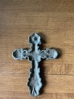 Rustic Cast Iron Cross Heavy Ornate Wall Mount Weathered Gothic  6   x8   