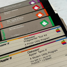 Vintage 1984 Apple Iic Logo Original Software Set W  Disk Holder   Utilities