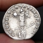 Emperor Trajan Denarius 103ad Ancient Roman Empire Silver Coin Military Trophy