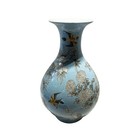  7275 Vtg Chinese Famille Rose Porcelain Chrysanthemum Vase 17 5  H