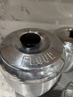 Vintage 60s  Aluminum Canister Nesting Set Of 44bakelit  Knobs