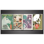 Qmx Star Trek Original Series Commemorative Retro Fine Art Prints Posters Set 14