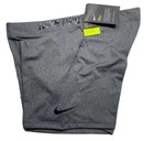 Nike Pro Women 3  Tight Fit Compression Shorts Heather Gray At4555 071 Sz Large