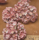 Vintage Miniature Flower Cluster 1 Bouquet Made In Japan Pink