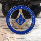 Masonic Auto Car Badge Emblems Freemason Ancient Free And Accepted Masons