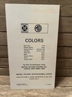 Vintage British Leyland Motors Mg Color Card Brochure Dealership Foreign Auto