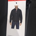 Tommy Hilfiger Men   s Water-wind Resistant Collar Bomber Jacket Black M