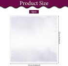 White Pocket Squares For Men  6 Pcs Solid Silk Handkerchief Satin Hankies For
