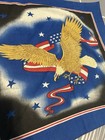 Men s Patriotic Eagle Usa Stars   Stripes Handkerchief Blue Cotton poly